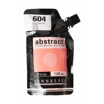 Краска акриловая Abstract Sennelier 120 мл Fluorescent Red 604