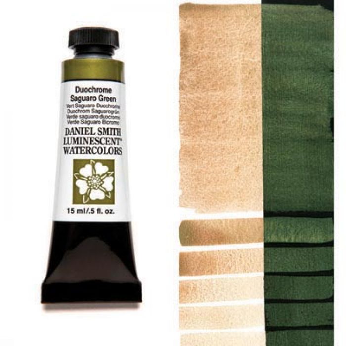 Акварельные краски DANIEL SMITH - Duochrome Saguaro Green (Luminescent) в тубе 15 мл., s 1 - 037
