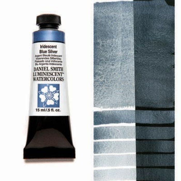 Акварельные краски DANIEL SMITH - Iridescent Blue Silver (Luminescent) в тубе 15 мл., s 1 - 014