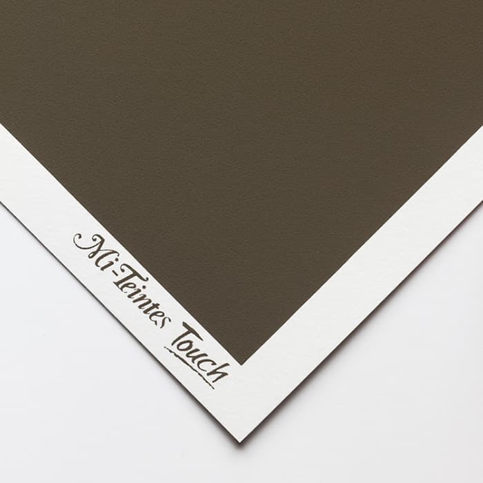 Бумага для пастели Canson Mi-Teintes Touch - лист 50 х 65см, 350 г/м - цвет 345 - Dark Gray