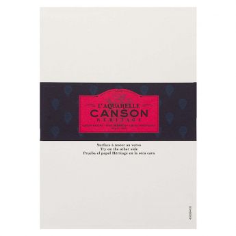 Профессиональная акварельная бумага Canson : Heritage. A5, 300 г/м, Hot Pressed. Образец, на 1 заказ.
