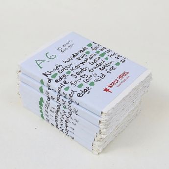 Набор акварельной бумаги KHADI. 100% хлопок Фактура ROUGH, 640 гр. Размер 11х15 см. 10 листов