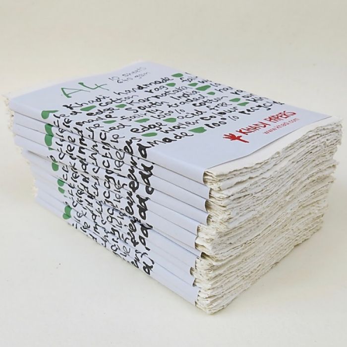 Набор акварельной бумаги KHADI. 100% хлопок Фактура ROUGH, 640 гр. Размер 21х30 см. 10 листов