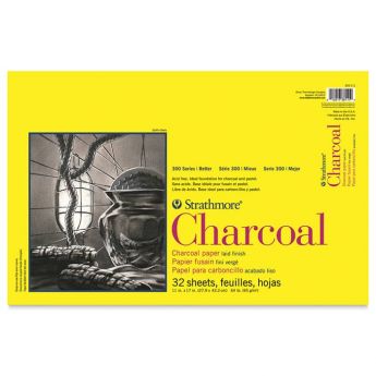 Strathmore бумага для угля - Charcoal Pad, серия 300, 32 листа, 28 x 43 см, 95 г/м, склейка