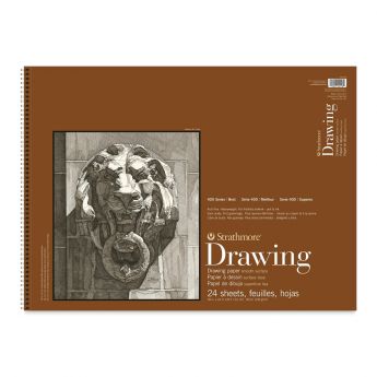 Strathmore бумага для рисунка и графики - Drawing Pad, серия 400, smooth, 24 листа, 46 x 61 см, 130 г/м (на спирали)