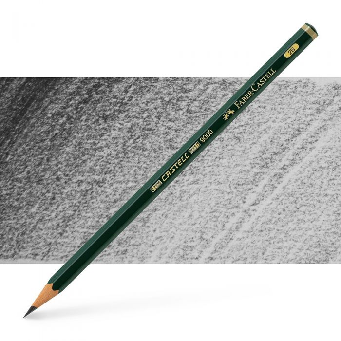 Графитный карандаш Faber Castell 9000, твердость 2B