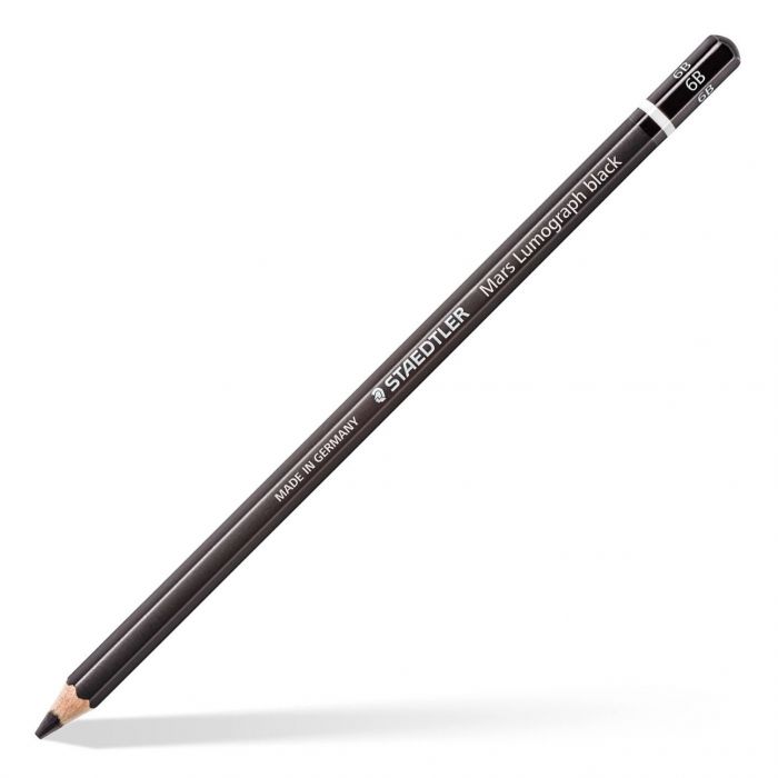 Графитно-карбоновый карандаш Staedtler Mars Lumograph Black, твердость 6B