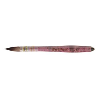Кисть Da Vinci SELECTION 2020 Serie 498 - LIMITED EDITION, № 3, из с интетики CASANEO, ручка из дерева Raffir пурпурного цвета, с металлическим наконечником