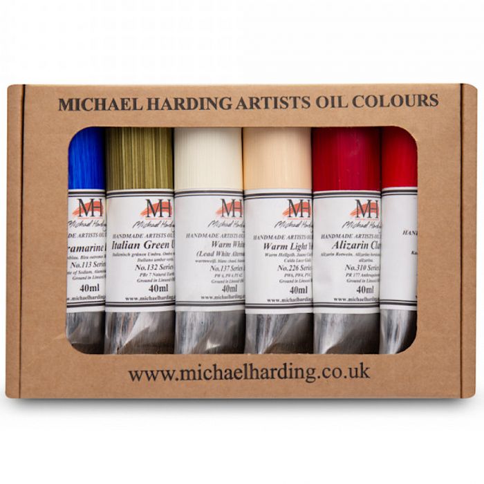 Масляные краски MICHAEL HARDING. Набор "Modern Master Set" 6 цветов по 40 мл