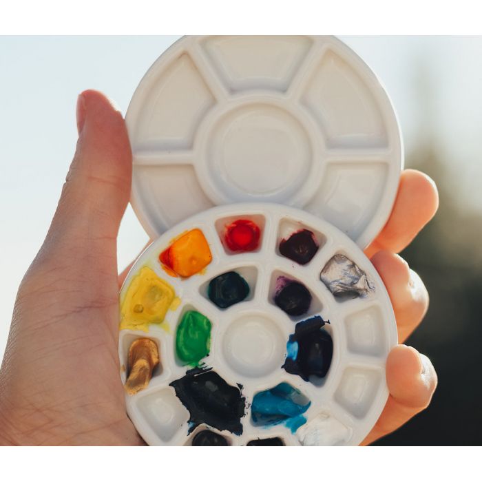 Керамическая мини палитра ETCHR для путешествий на 19 цветов