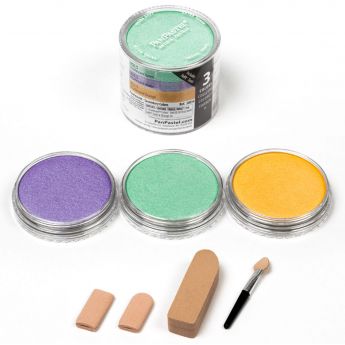 PanPastel набор Pearlescents - Secondary (3 цвета), инструменты и коробка для хранения (30034)