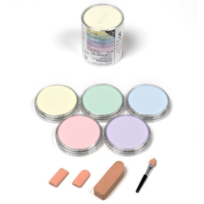 PanPastel набор Starter Set - Tints (5 цветов), инструменты и коробка для хранения (30052)