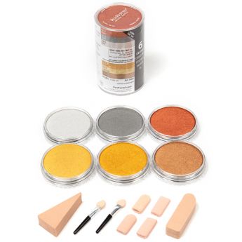 PanPastel набор Metallics set (6 цветов), инструменты и коробка для хранения (30061)