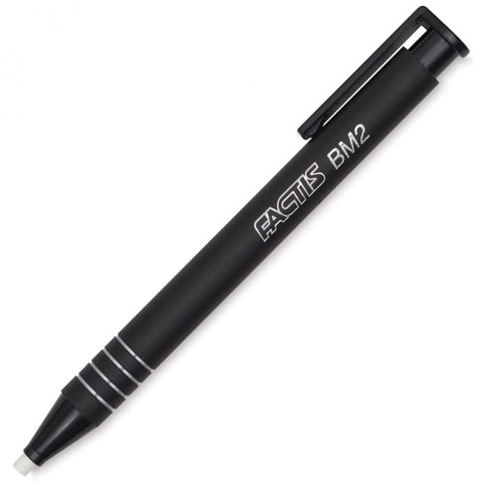 Ластик ручка General Factis BM2 с круглым стержнем наконечником. Выдвижной, механический, диаметр ластика 3.8 мм