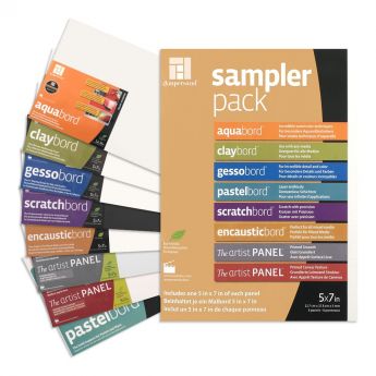 Набор панелей Ampersand Sampler Pack - 12.7 x 17.8 см, 8 разных образцов