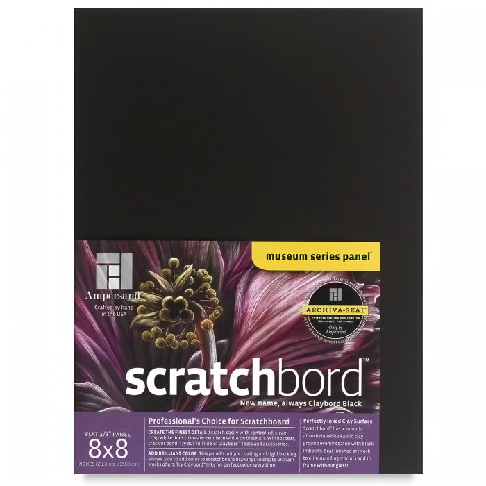 Панель для скретчборда и скретчинга Ampersand Scratchbord 20,3х20,3 см